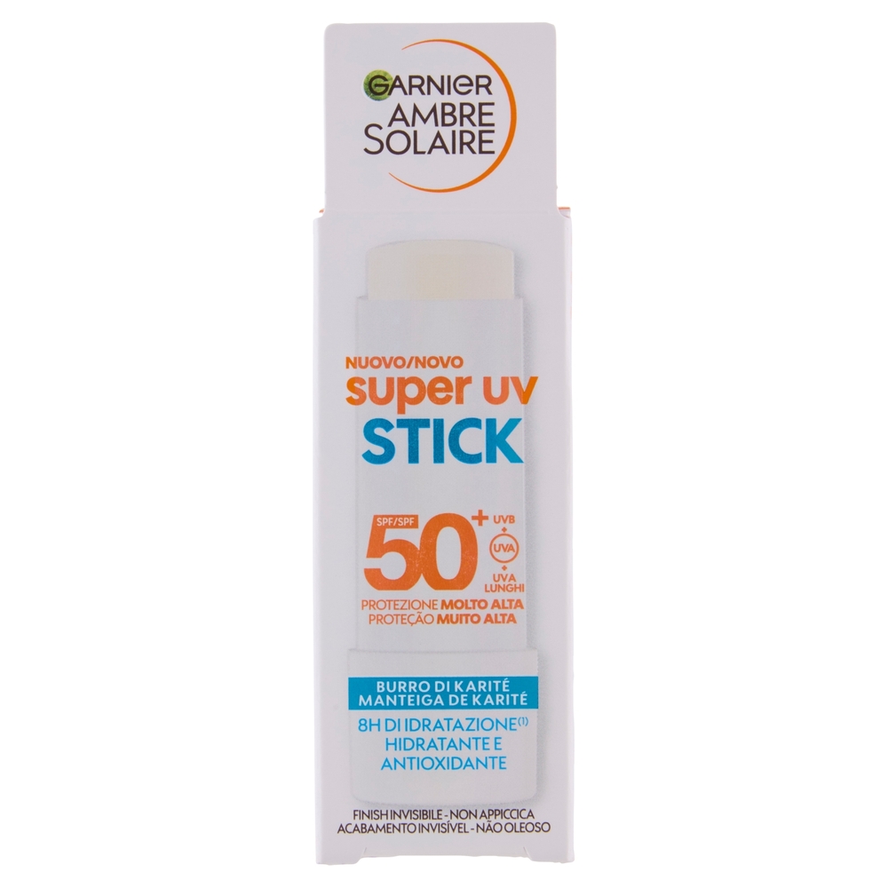 Garnier Ambre Solaire Super UV Stick SPF 50? Burro di Karitè 9 ml